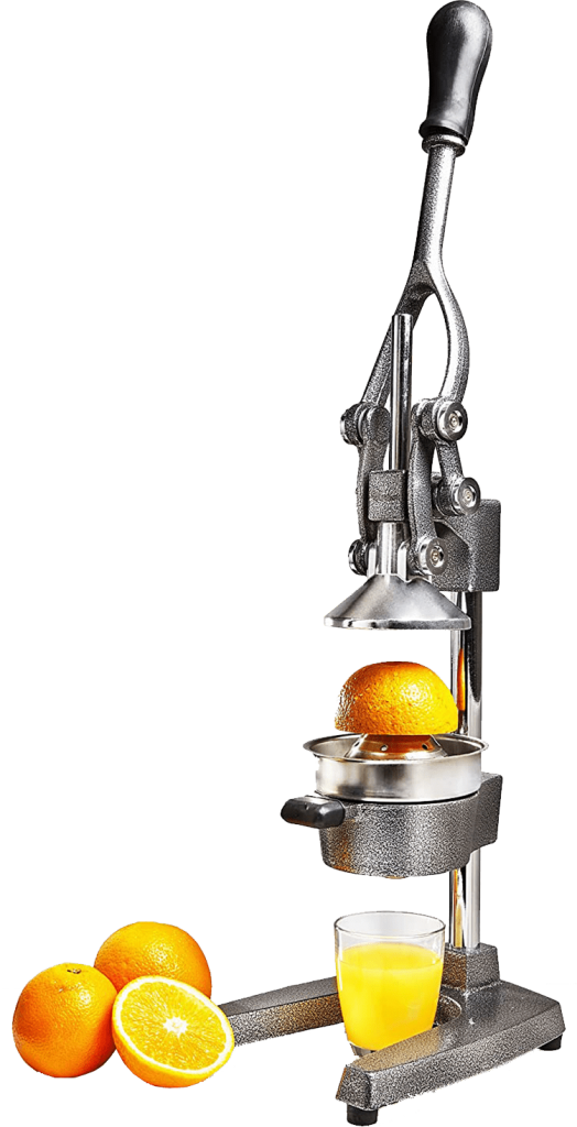 Presse-agrumes manuelle – Design en forme de lune – Chrome | Acheter en ligne sur Presse-agrumes manuelle – Design en forme de lune – Chrome | Acheter en ligne sur